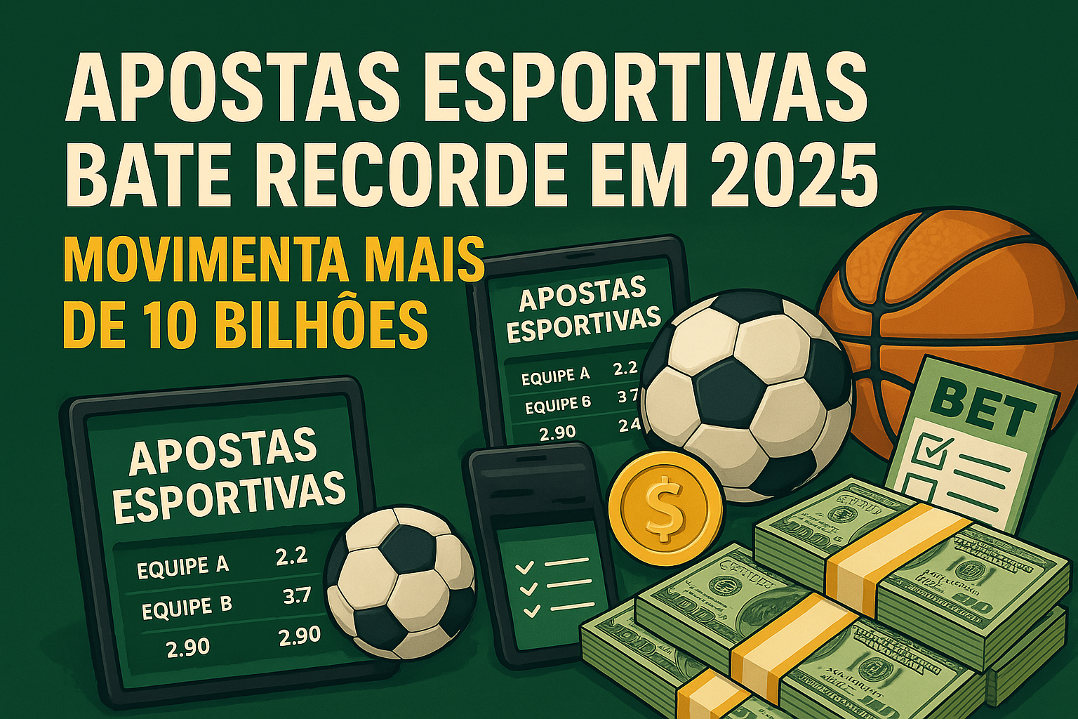 Apostas esportivas bate recorde em 2025 e movimenta mais de 10 bi